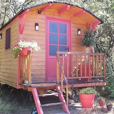 Roulotte Romantique Chauffee En Cevennes Monteils (Gard) Exterior foto