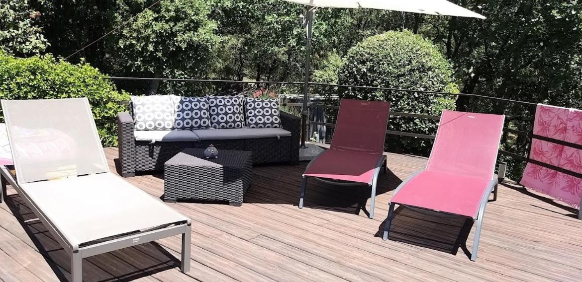Roulotte Romantique Chauffee En Cevennes Monteils (Gard) Exterior foto